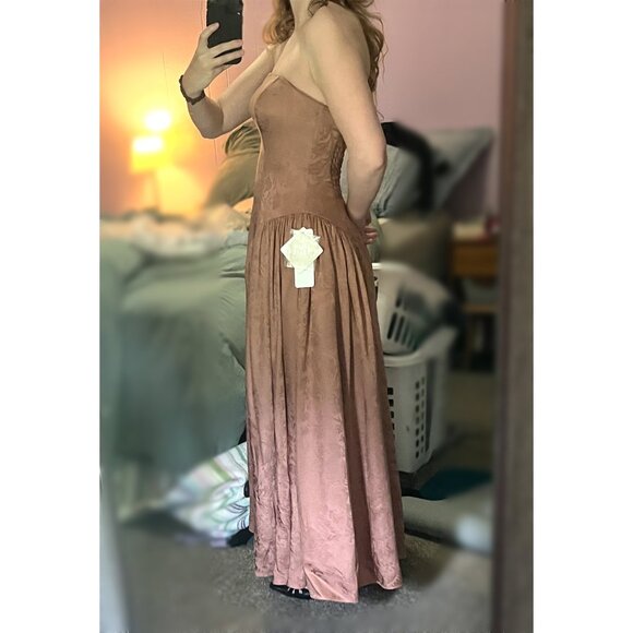 Azazie Milla Rosewood Maxi Dress, NWT (Size 4) - Picture 4 of 8